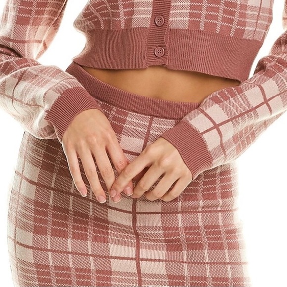 Aiden Dresses & Skirts - Aiden Pink Sweater Mini Skirt Size L